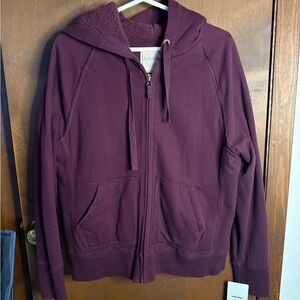 Merona Deep Burgundy Fleece Jacket
